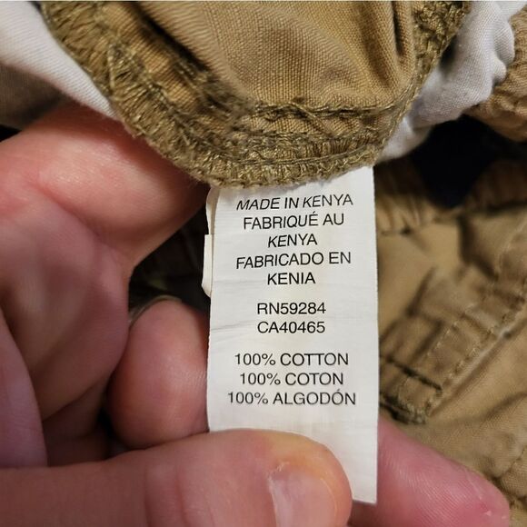 The Children's Place khaki elastic waistband boys cargo shorts - Picture 6 of 8